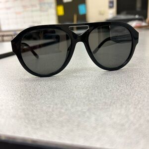 Tory Burch Black Oversized Sunglasses